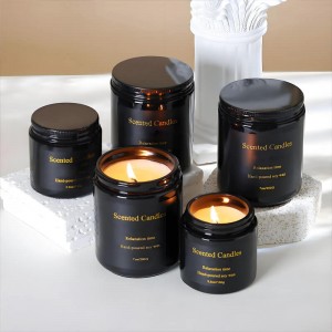 8oz Wide Mouth Matte Black Glass Jars-70-400 Neck