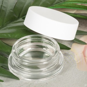 15ml Clear Round Cannabis Concentrate Glass Jar with CR Lid