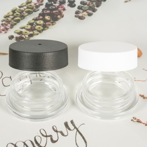 15ml Clear Round Cannabis Concentrate Glass Jar with CR Lid