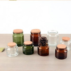 3oz Recycled Luxury Apothecary Glass Candle Jar with Cork