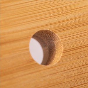 86mm Bamboo Mason Jar with Straw Hole for Boba Tea