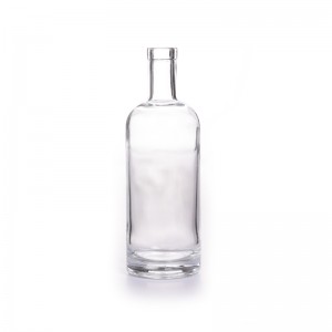750ml Tall Glass Nordic Bottle with Bar Top