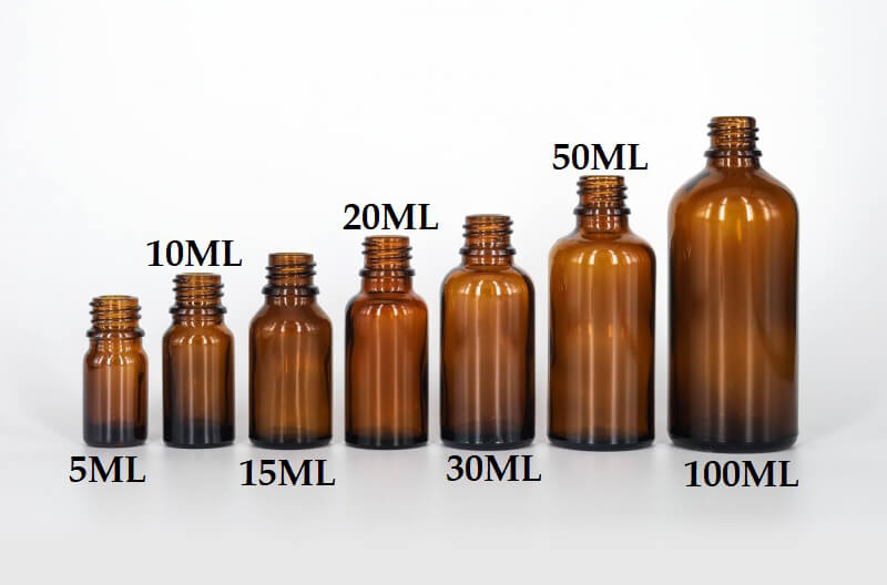 Amber Glass THC Oil Bottle With CR Lid