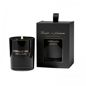 8oz / 10oz / 12oz Empty Luxury Black Glass Candle Jars with Lid | Premium Candle Containers | OEM/ODM Custom Packaging