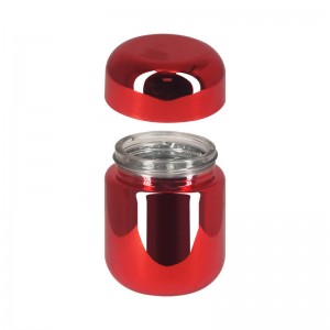 2oz/3g-Luxury-Shiny-Electroplated-Flower-Jar-with-Dome-Lid