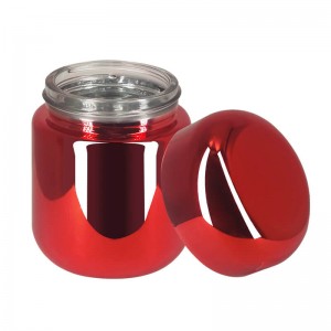 2oz/3g-Luxury-Shiny-Electroplated-Flower-Jar-with-Dome-Lid