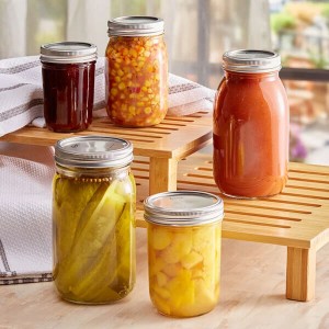 400ml 16OZ Clear Glass Mason Jar with Handle for Beer Drinking – Menbank