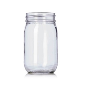 400ml 16OZ Clear Glass Mason Jar with Handle for Beer Drinking – Menbank