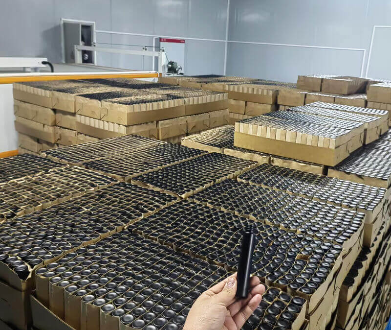 Matte black pre roll glass tube (2)