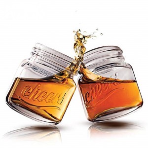 2OZ Mason Jar Shot Glass with Lid Set for Candy and Drinking