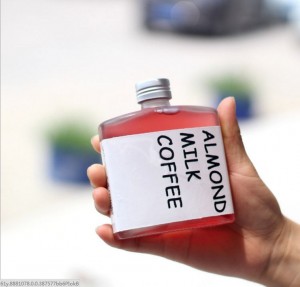 250ml New Design Glass Cold Tea Bottle with Screw Finish