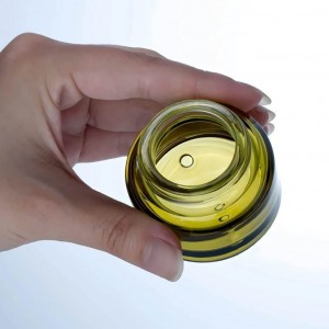 15g/30g/50g Olive Green Glass Cosmetic Container for Skincare