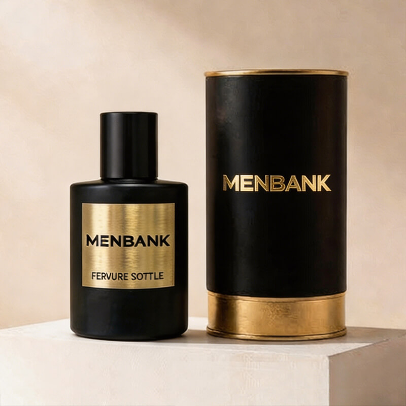 Black Luxury Perfume Bottle with Box for Men