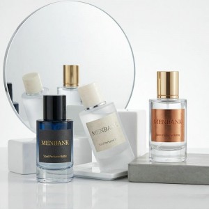 50ml Unique Gradient Glass Perfume Bottle with Box | Luxury Custom Fragrance Packaging