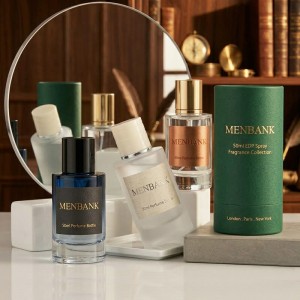 50ml Unique Gradient Glass Perfume Bottle with Box | Luxury Custom Fragrance Packaging