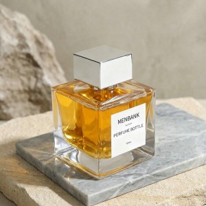 30ml 50ml 100ml Square Fragrance Bottle with Sprayer & Cap | Clear Glass Perfume Packaging Supplier for Custom Brands