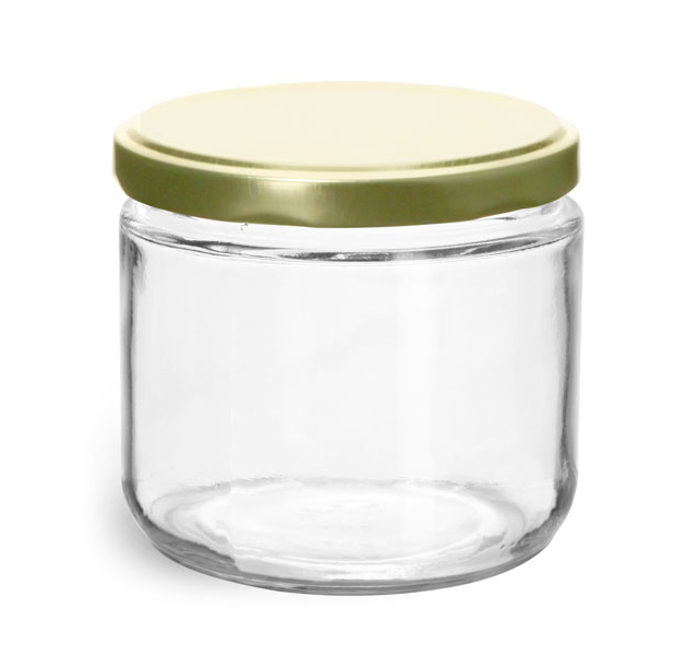 Manufactur standard Clear Straight Side Jar - 12OZ Round Glass Canning Jar with Plastisol Lined Lug Caps – Menbank