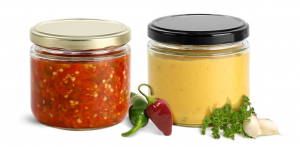 12OZ Round Glass Canning Jar with Plastisol Lined Lug Caps