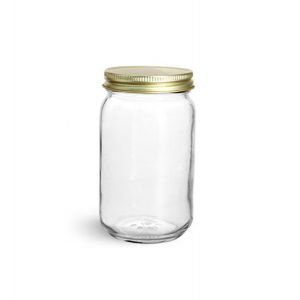 16OZ 32OZ Glass Mayor Economy Jar with Metal Lid