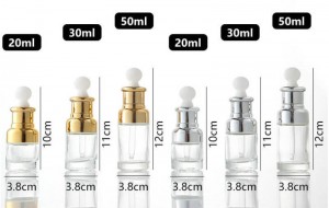 20ml 30ml 50ml Refillable Glass Dropper Bottles | Travel-Friendly Essential Oil & Skincare Packaging for OEM/ODM