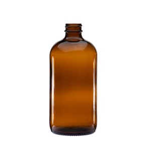 16oz Amber Glass Essential Oil Bottle – Refillable Thick Glass for Aromatherapy & Carrier Oils – Menbank
