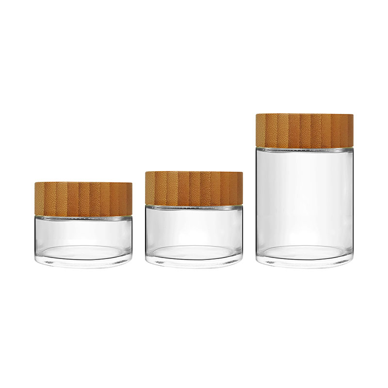 Round Straight Sided Glass Jar