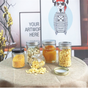 150ml 5OZ Regular Mouth Baby Food Mason Glass Jar with Metal Lid