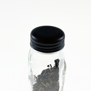 Menbank 80ml Clear Square Glass Spice Jar with Shaker Lid