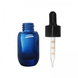 15ml-FDA-Approved-Customized-Gradient-Blue-High-end-Serum-Bottle-With-Squeezer