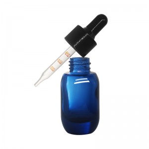 15ml-FDA-Approved-Customized-Gradient-Blue-High-end-Serum-Bottle-With-Squeezer