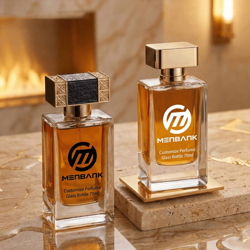 Thick Base Rectangular Glass Perfume Bottle