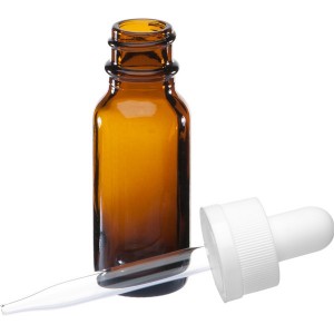 MBK Packaging 15ml Amber Glass Bottle with Phenolic Lid