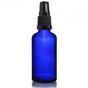 MBK 50ml Blue Glass Dropper Bottle