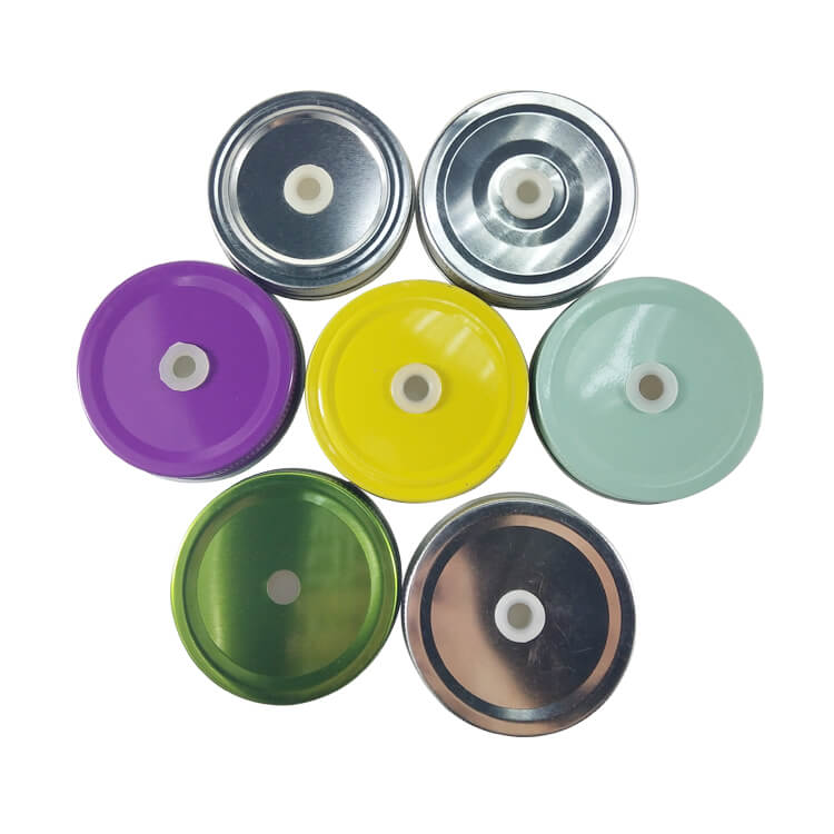 Regular Mason Jar Drinking Lid with Straw Hole Featured Image