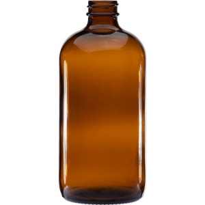 16OZ Amber Kombucha Glass Bottle with Screw Lid