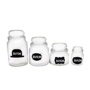 Factory Cheap Hot Fermentation Lid – MBK 500ml Wide Mouth Clear Round Glass Jar with Glass Lid – Menbank