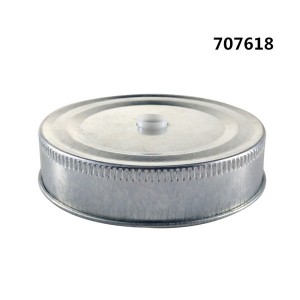 Galvanized 70 Mason Jar Drinking Lid with Hole