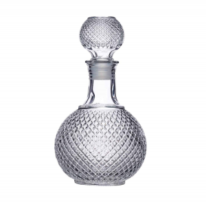 European  Whisky Carafe Glass Scotch Decanter with Stopper