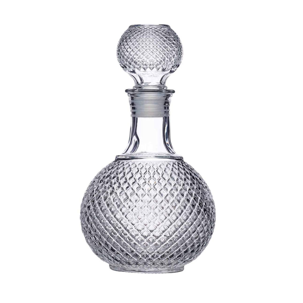 European Whisky Carafe Glass Scotch Decanter with Stopper Featured Image