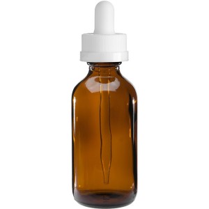MBK Packaging 2OZ Boston Round Glass Bottle with Child Resistant Lid