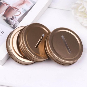 Regular Bronze Coin Slot Mason Jar Lid