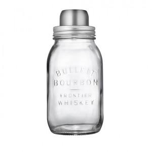 24OZ Glass Mason Jar with Cocktail Shaker Lid