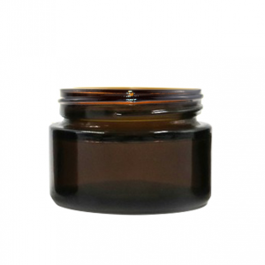 New Arrival China Mason Jar Plants – MBK Packaging Amber 30ml Wide Mouth Glass Balm Herb Jar with Black lid – Menbank