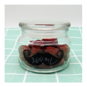 10OZ Round Glass Chocolate Butter Coconut Jar with Lid