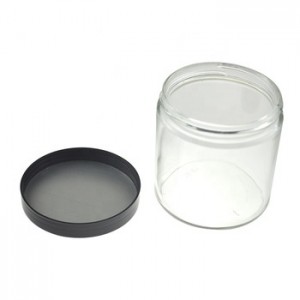 MBK 16OZ Flint Clear Glass Straight Sided Jar 89-400 – Menbank