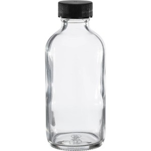 MBK Packaging 22-400 4OZ Clear Glass Bottle with Gold Dropper Lid