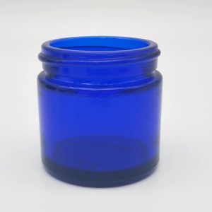 100% Original Mason Jar Metal Lid – MBK Packaging 30ml Round Blue Glass Lotion Cream Jar With Screw Top Lid – Menbank