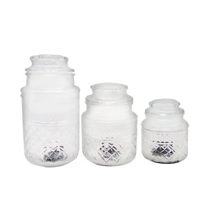 Vintage Embossed Crystal Dessert Jar Round – Menbank