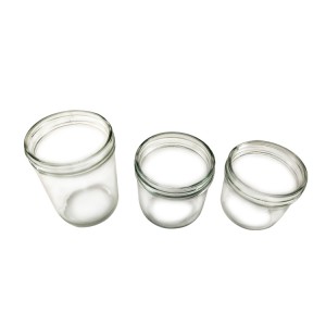 Wide Mouth 12OZ Glass Jelly Jam Storage Jar with Ring and Band – Menbank