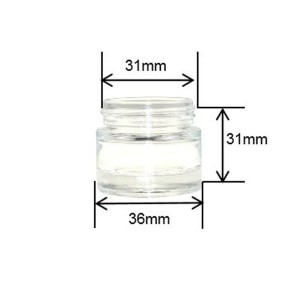 MBK Packaging 10ml Makeup Eye Cream Glass Sample Jar with Lid